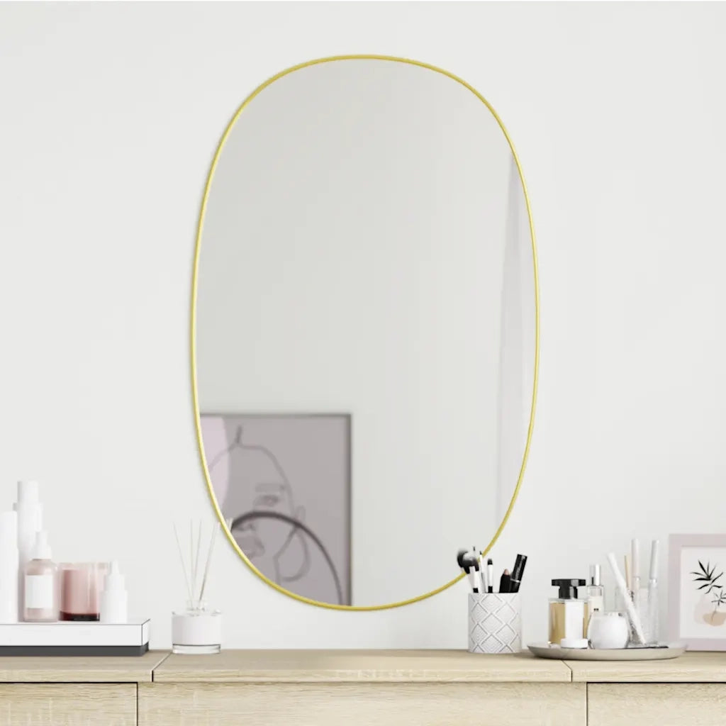 Specchio da Parete | Specchio decorativo Dorato 70x45 cm