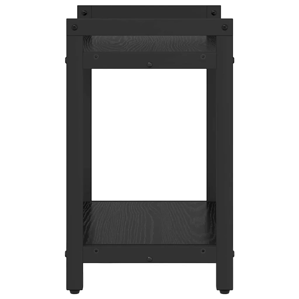 Libreria-Scaffale per Libri-Mobile di Stoccaggio Rovere Nero 40 x 30 x 50 cm Legno multistrato