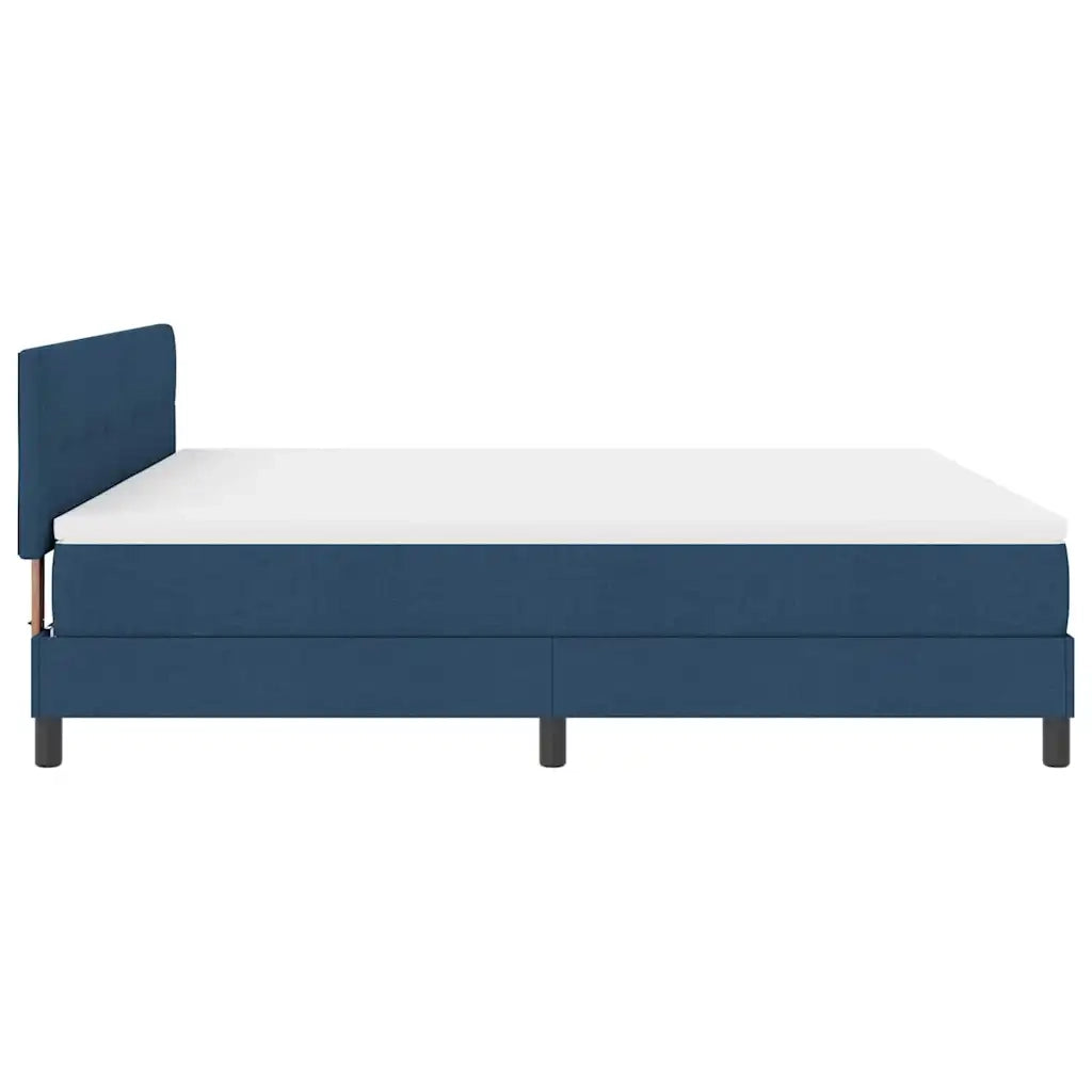 Letto a molle con materasso con led Blu 180 x 200 cm Tessuto 3342232