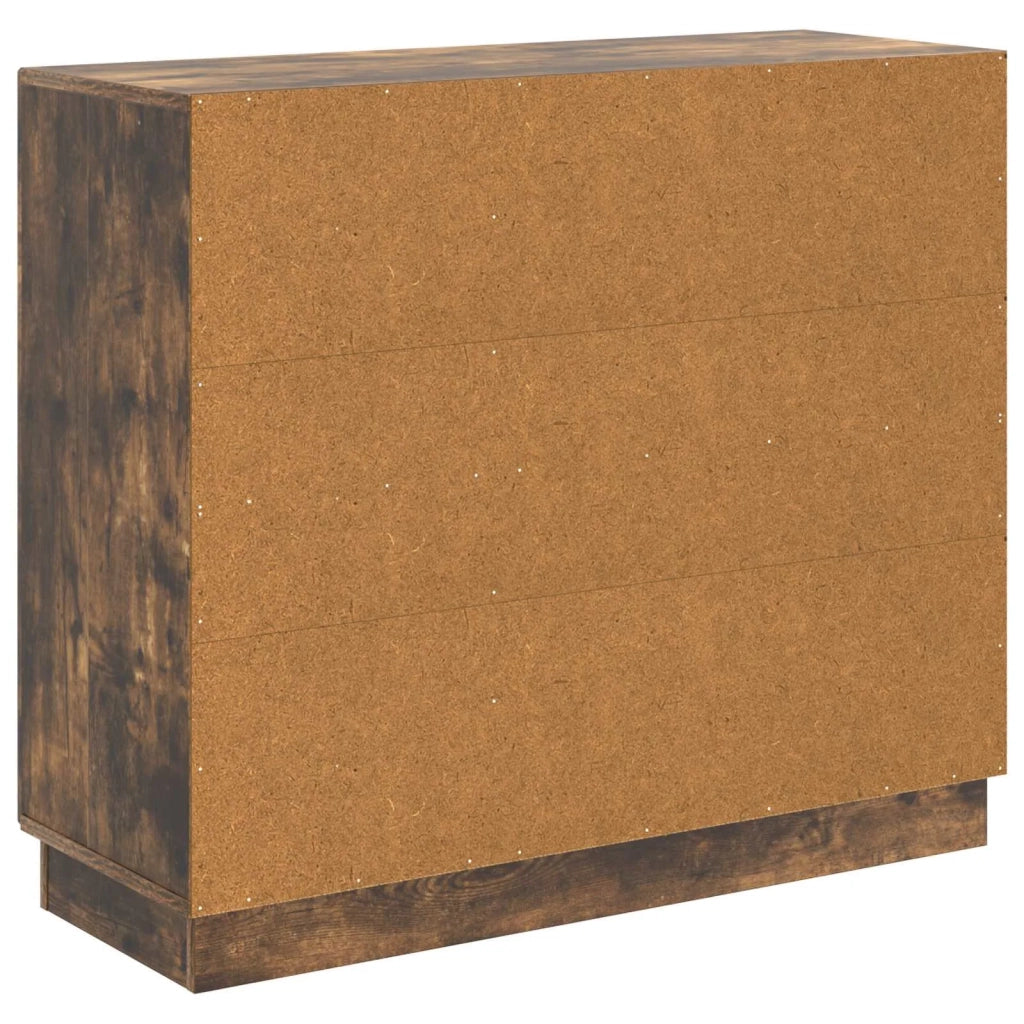 Credenza | Madia | Buffet da pranzo | Armadio da pranzo Rovere Fumo 89 x 34,5 x 77 cm Legno ingegnerizzato
