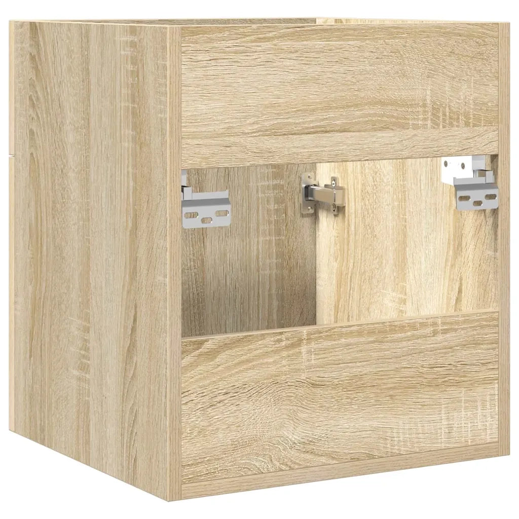 Mobile Lavabo Bagno-Armadietto da bagno Rovere Sonoma 41x38,5x46 cm in Truciolato