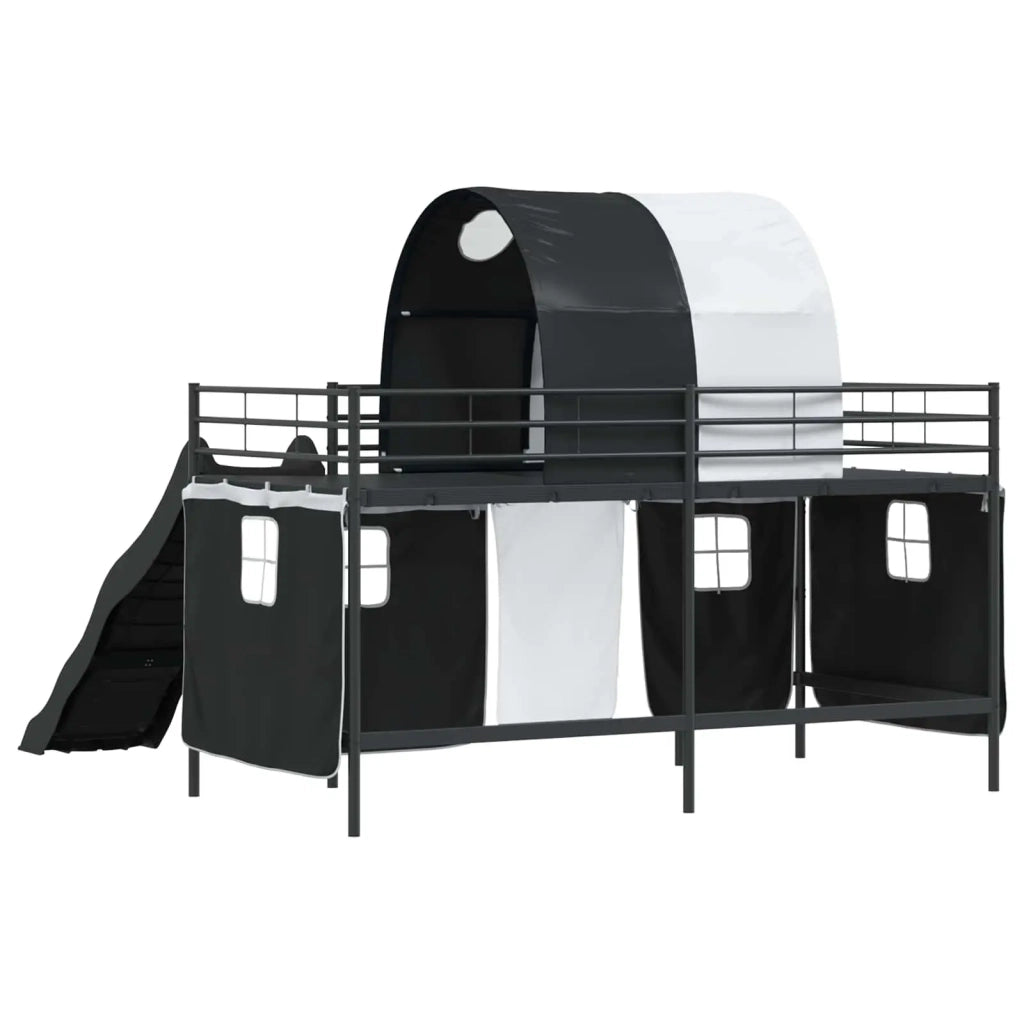 Struttura del letto loft per bambini Nero 90 x 200 cm Metallo 42020832