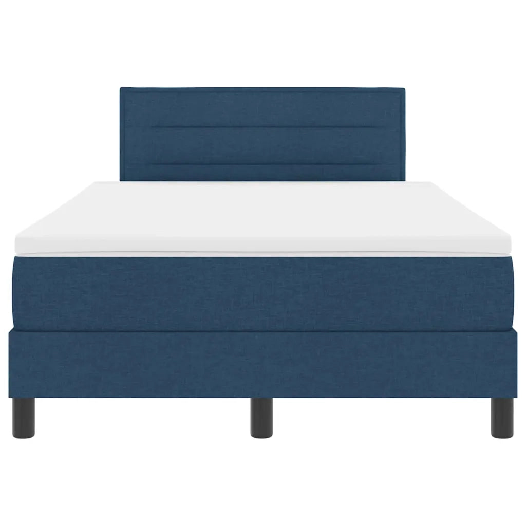 Letto a molle con cuscino con testiera Blu 120 x 200 cm Tessuto 3338607