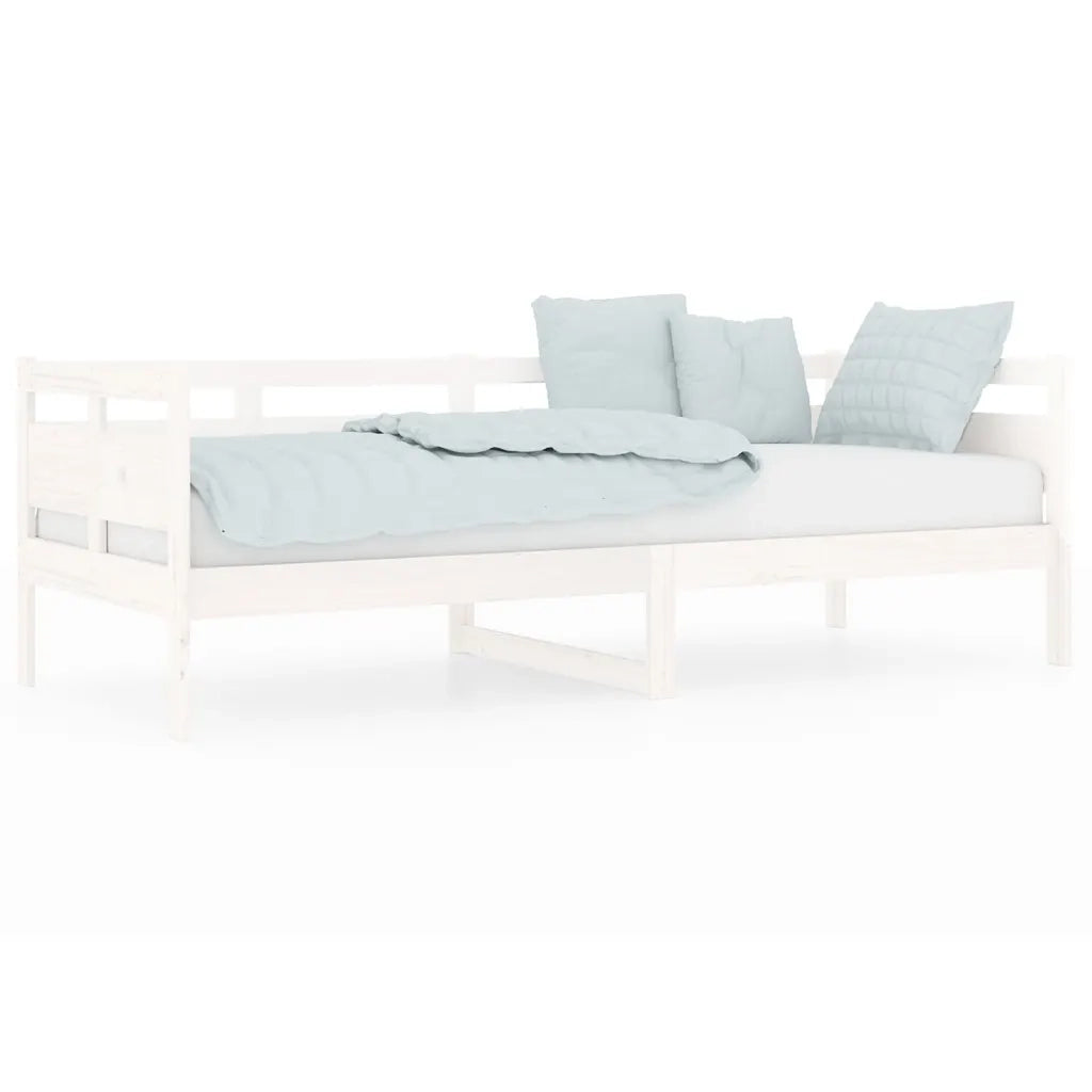 Dormeuse Bianca in Legno Massello di Pino 80x200 cm
