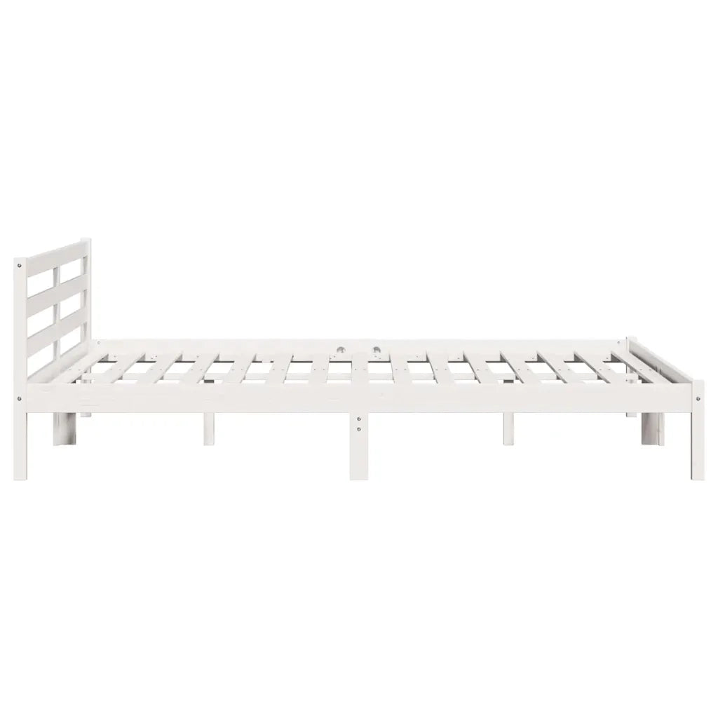 Struttura del letto con testiera-Giroletto con Testiera Bianco 208.6 x 157.6 x 69.4 cm 146186