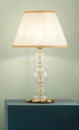 LUME PICCOLO BACH CRISTALLO E ORO 1 LUCE ATTACCO E14