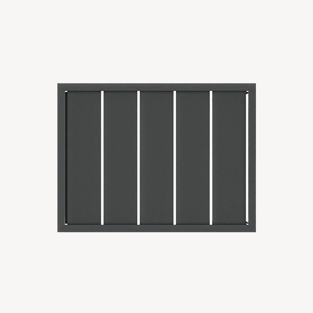 Tavolino da Giardino Gaby a Forma di C in Acciaio 58 x 40 x 30 cm - Grigio Antracite casa.pro