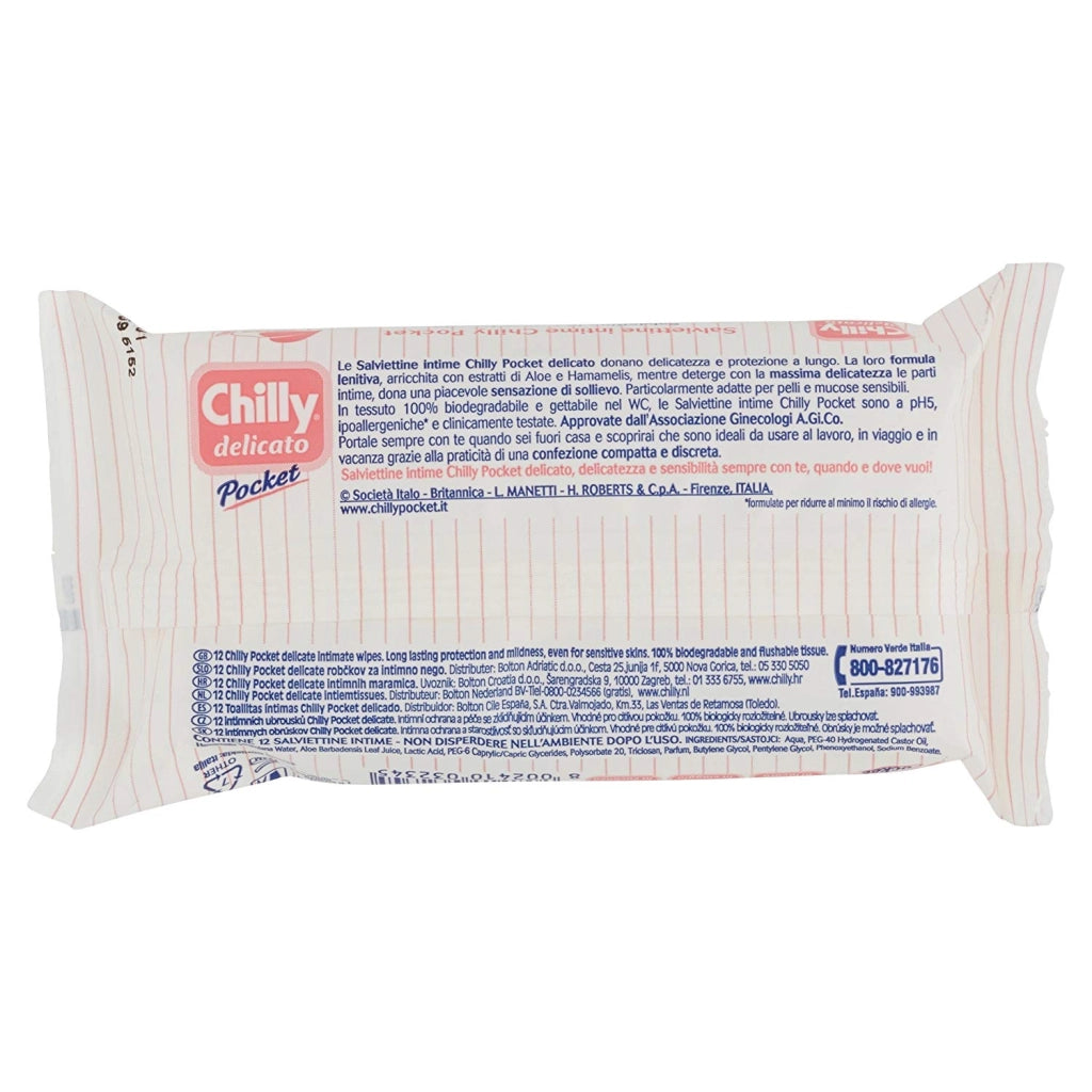 CHILLY SALVIETTE INTIME 12 PZ DELICATE