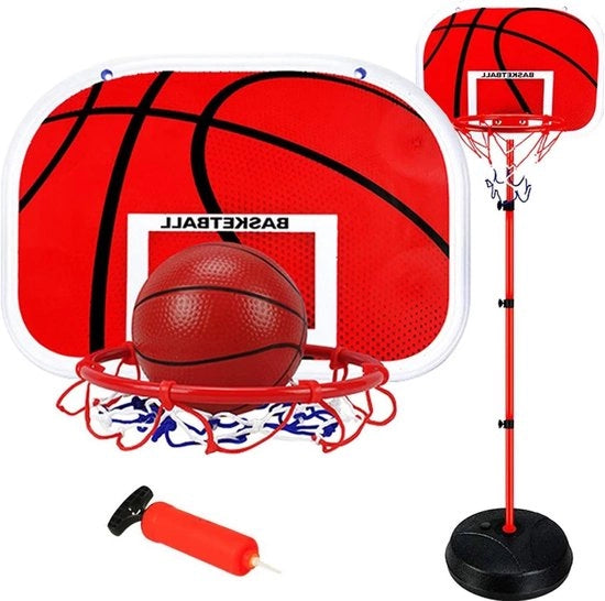 Impianto da mini pallacanestro per bambini - Regolabile impianto sportivo indoor/outdoor per bambini - Incluso tre palloni da basket