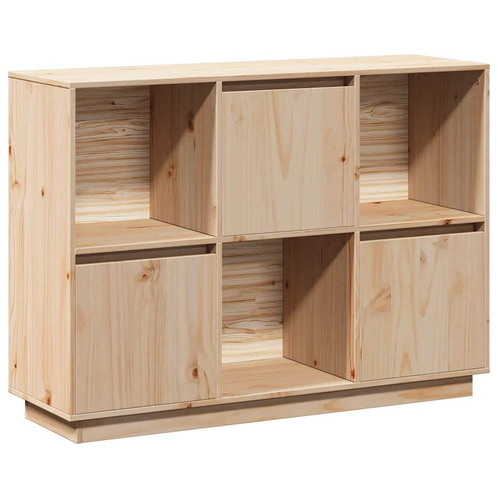Credenza-Buffet-Armadio da cucina 110,5x35x80 cm in Legno Massello di Pino