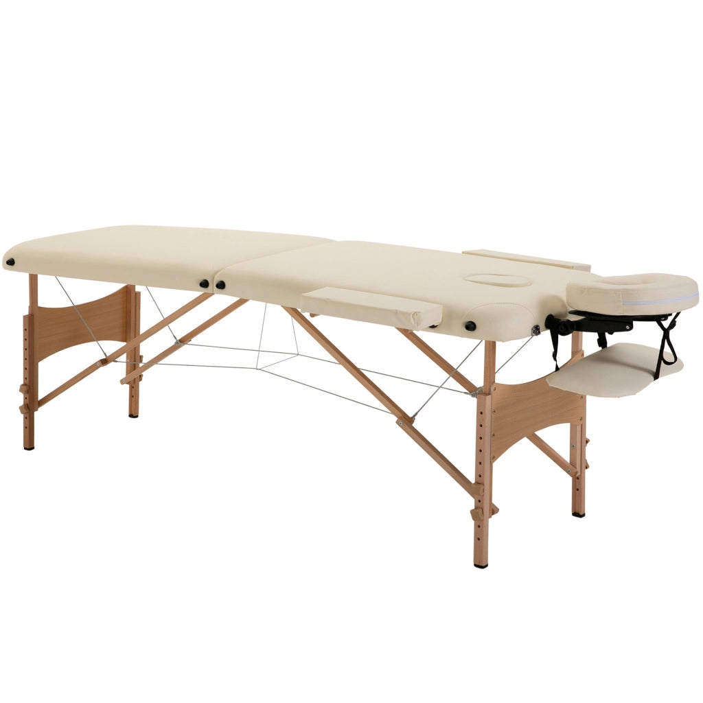 Massagebank reclinabile ¨C Minimal ¨C similpelle crema