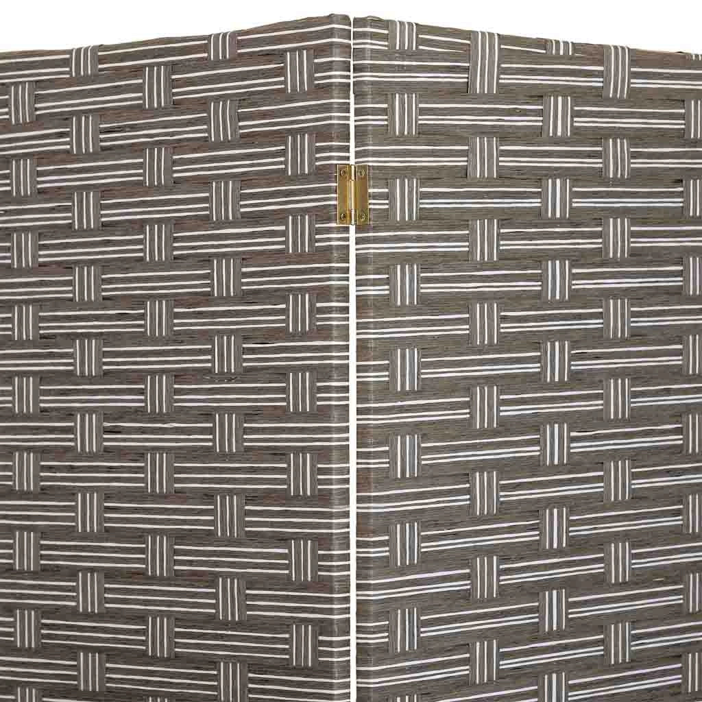 Biombo de papel trenzado 4 hojas 50(x4)x3x180h cm