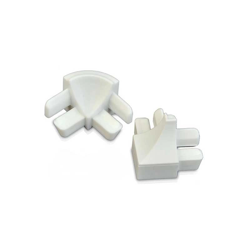 Raccordo per sguscio in plastica bianco : Modello - INTERNO H8MM