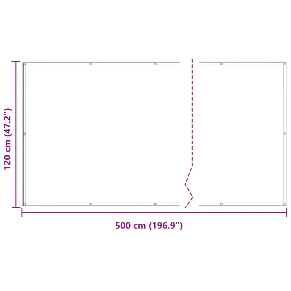 Schermo da balcone Borgogna 120 x 500 cm 42030919