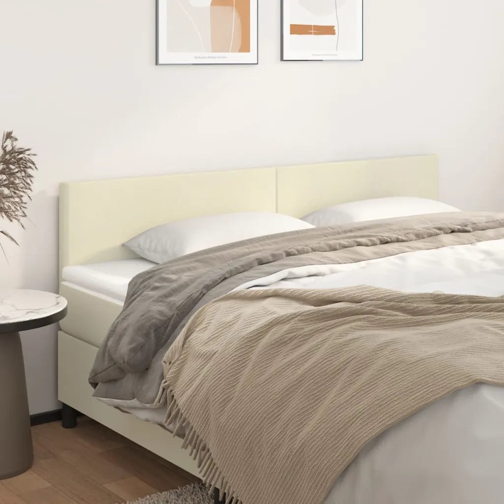 Testiera | Testata Crema 200x5x78/88 cm in Similpelle