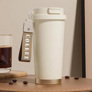 Biberone a doppia parete 0,53 litri, BPA libero, con manico, chiusura ermetica