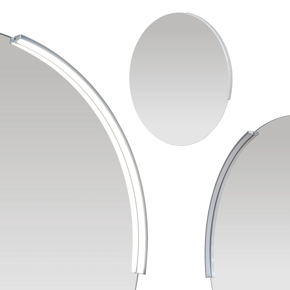 Specchio bagno rotondo con luce a led integrata da 60cm