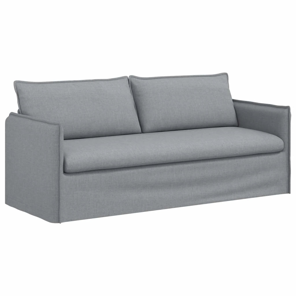 Divano 2 pcs Grigio chiaro 196 x 82 x 85 cm Tessuto