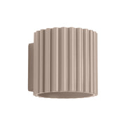 Applique taupe tubo rigato 10cm su-giù G9 VISTAO PureLume