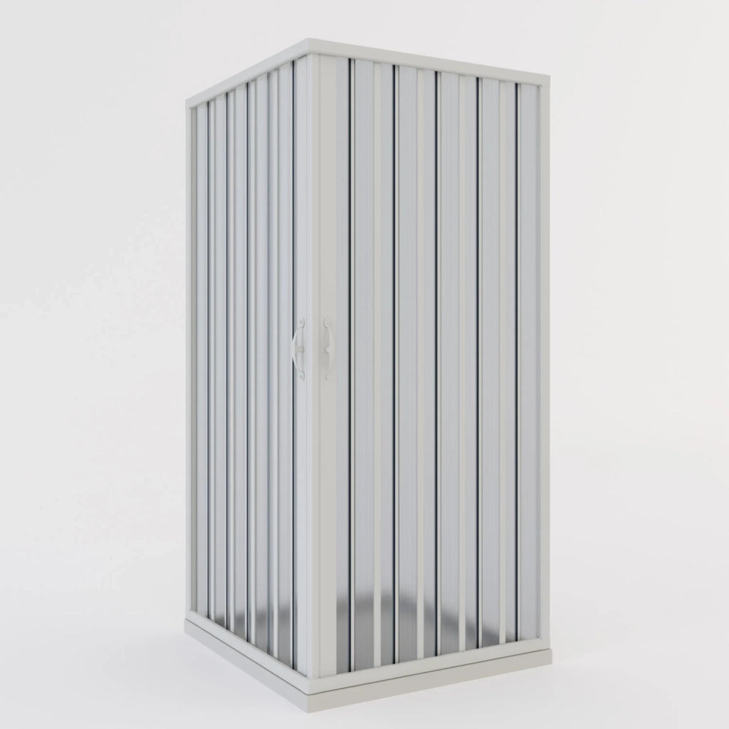Box doccia a soffietto in PVC 70x100 cm H 185 mod. Aster con apertura centrale