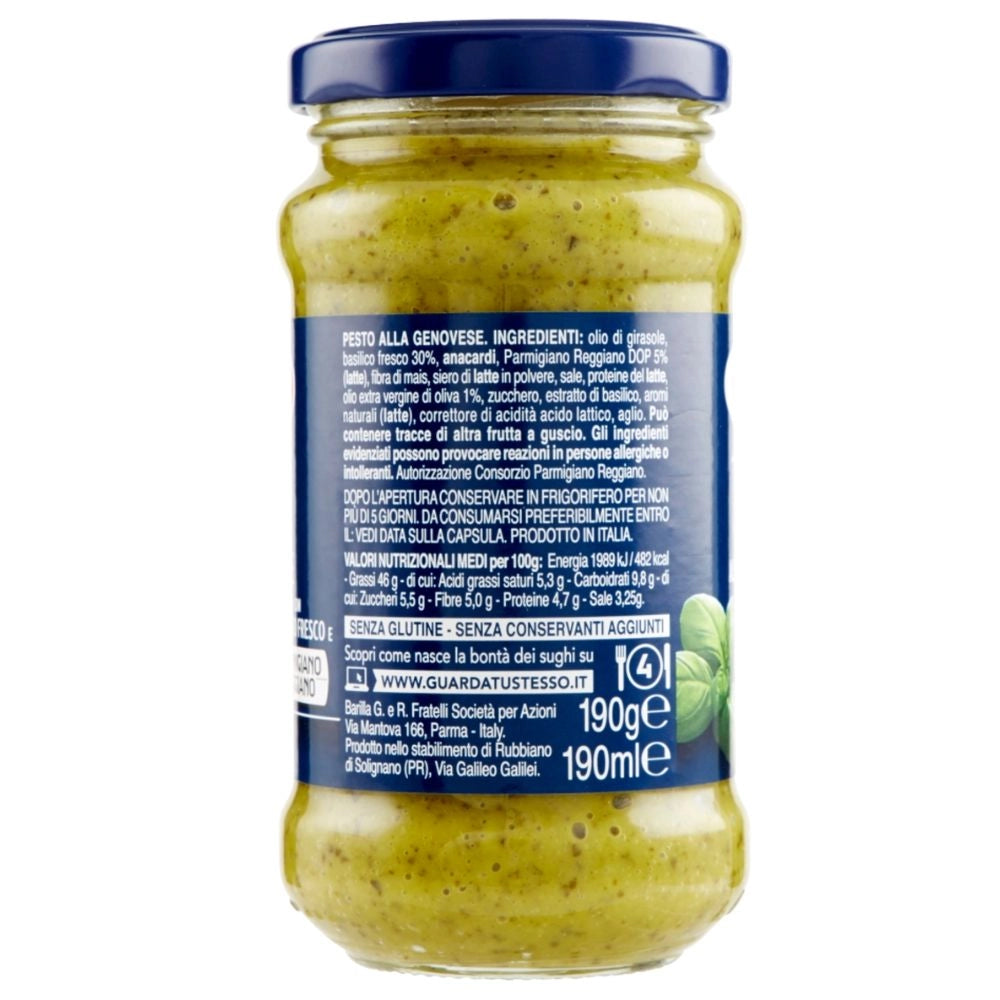 Barilla pesto alla genovese confezione da 190 grammi