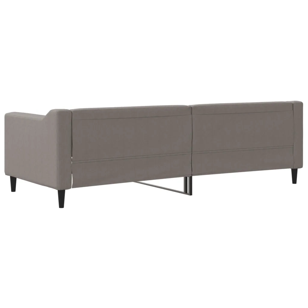 Letto singolo | Letto per adulti | Letto da Giorno Tortora 80x200 cm in Tessuto