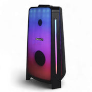 Cassa Bluetooth portatile 50W RMS con 2 altoparlanti 5 pollici e tweeter, luci LED RGB, karaoke e radio FM - SOGO