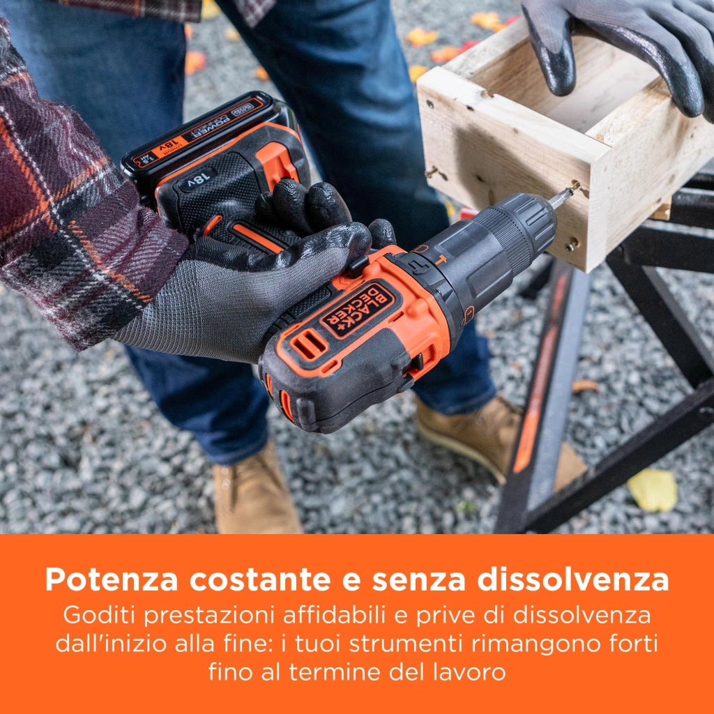 Batteria al Litio BL2018 Xj 18 V 2 0 Ah Black+Decker