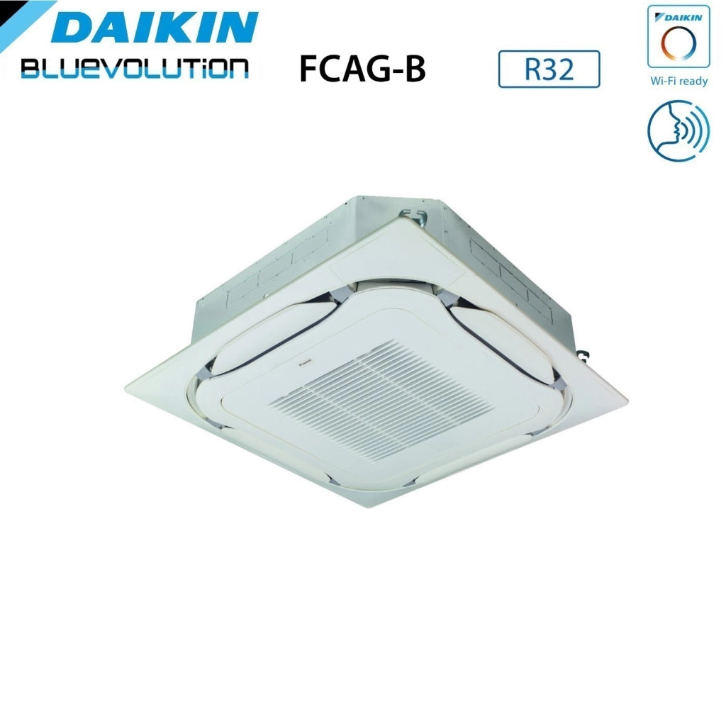 Climatizzatore Condizionatore Daikin Bluevolution a Cassetta Round Flow 18000 Btu FCAG50B + RZAG50A R-32 Wi-Fi Optional Con Griglia Standard Inclusa