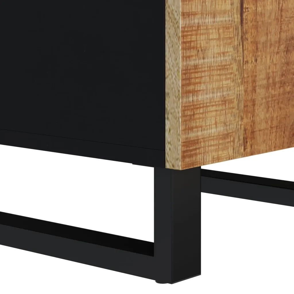 Credenza con Anta-Buffet-Armadio da cucina 40x31x75 cm in Legno Massello di Mango
