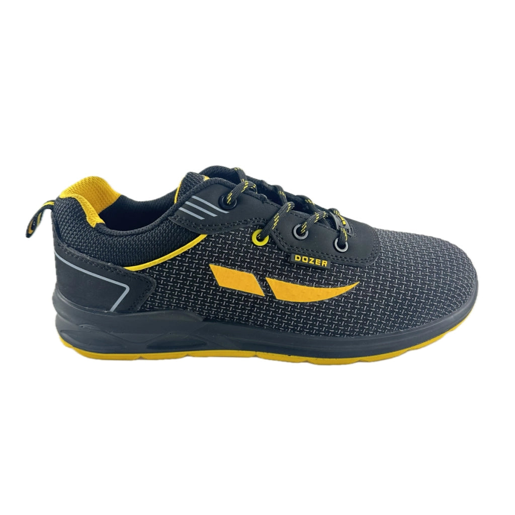 SCARPA ANTINFORTUNISTICA BASSA NERA ANTITAGLIO IN PELLE NABUK E TESSUTO IN RETE NORMA S1 MODELLO CRO - n°47  - DOZ