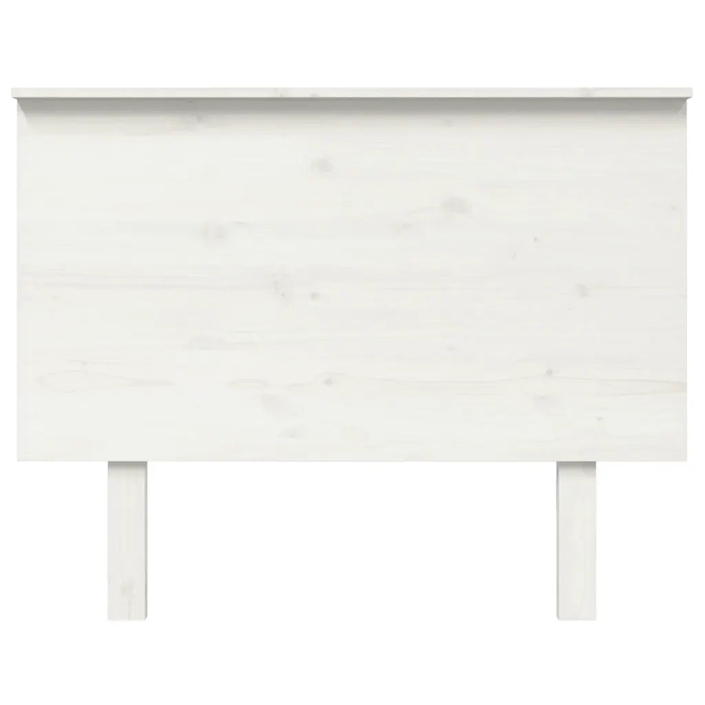 Testiera per Letto Bianca 104x6x82,5 cm Legno Massello di Pino 819156