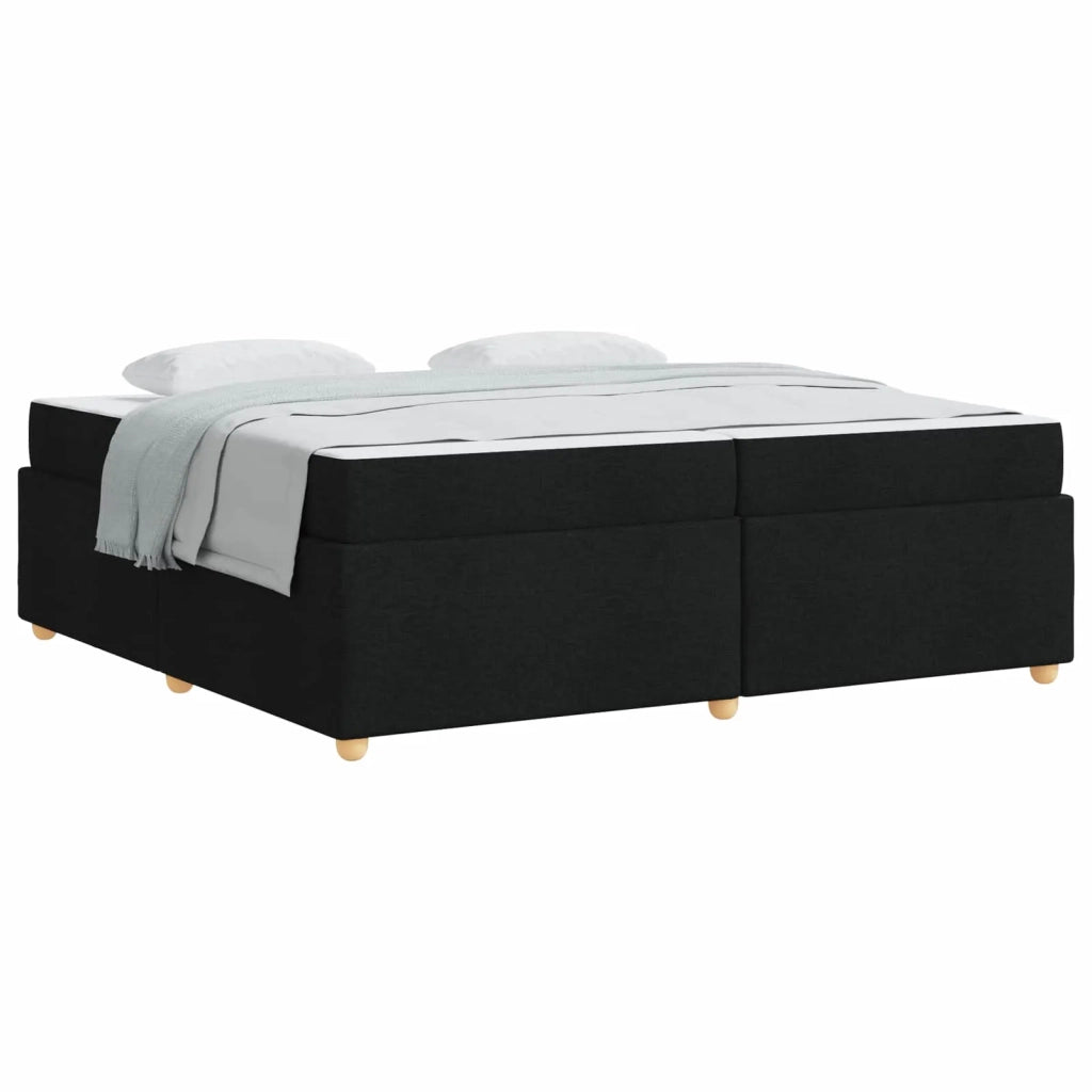 Struttura del letto con materasso Nero 200 x 200 cm Tessuto 3399379
