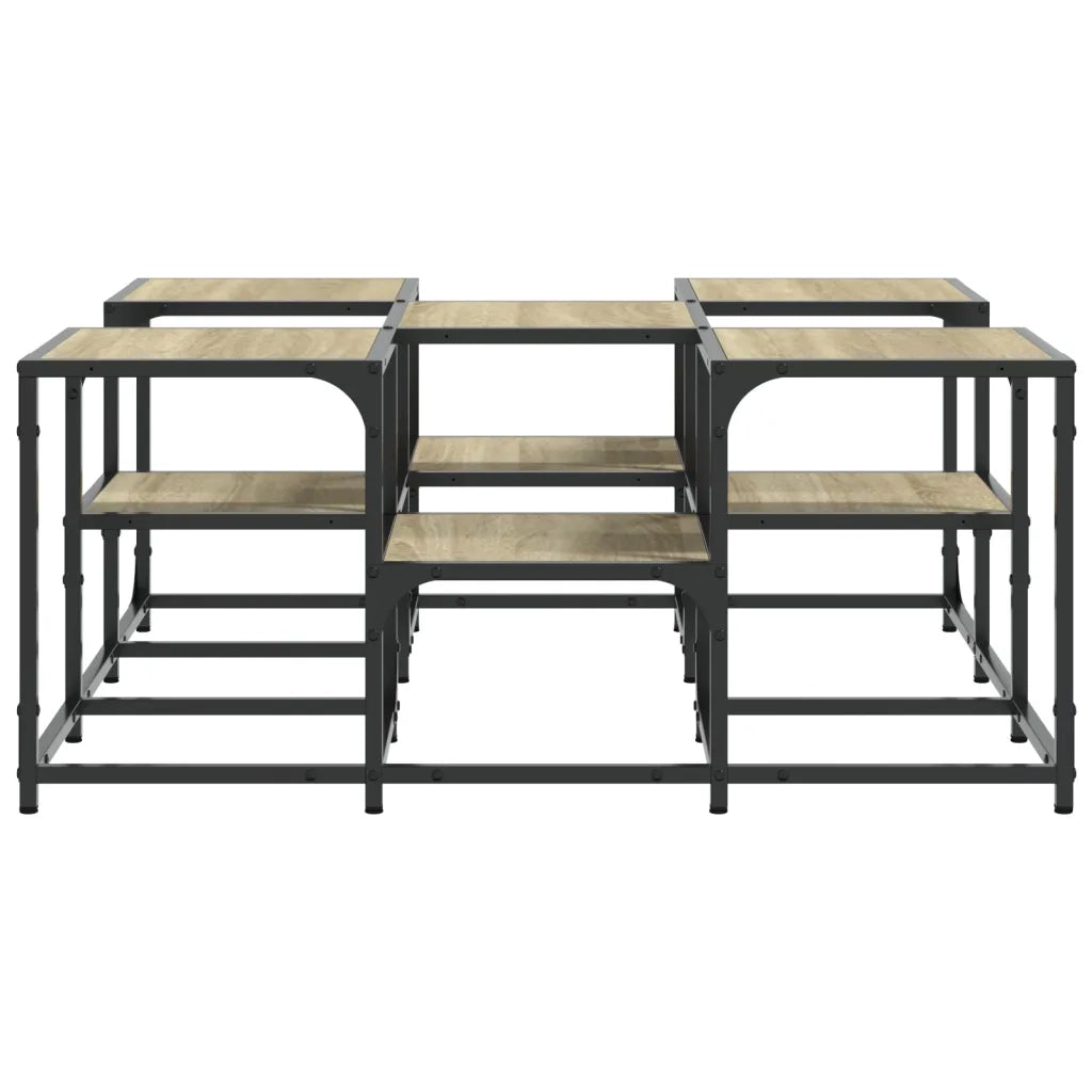 Tavolino da Salotto Rovere Sonoma 91x91x40 cm Legno Multistrato 839074