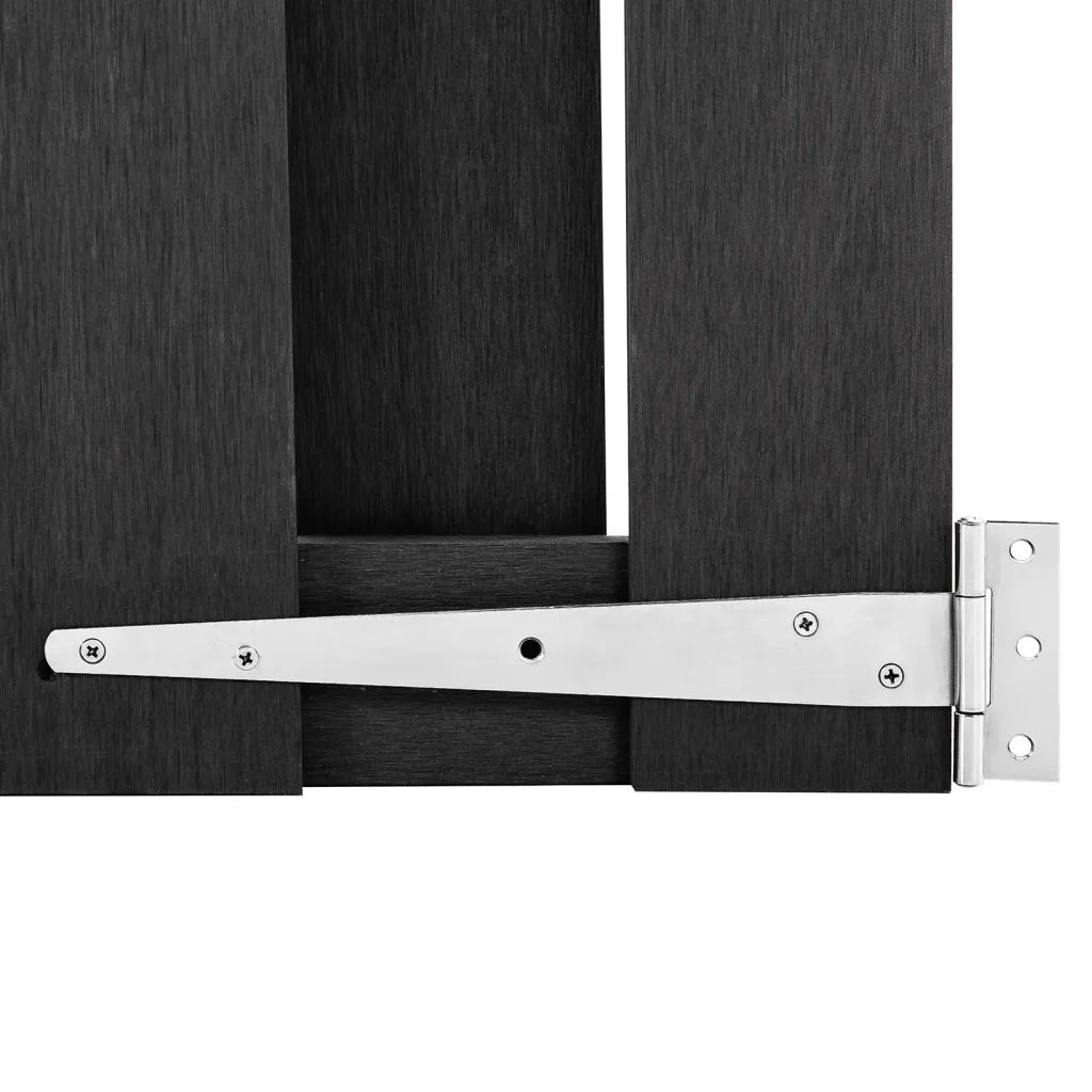 Cancello da Giardino in WPC 100x112 cm Grigio CFW1075262