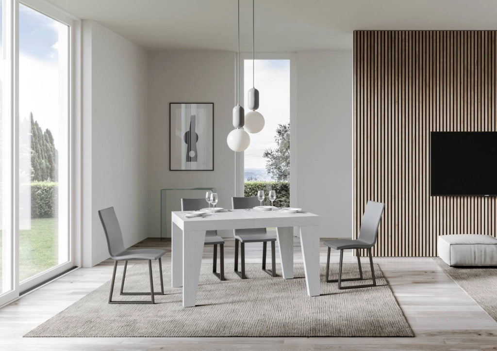 Tavolo allungabile 90x120/224 cm Naxor Premium Bianco Frassino