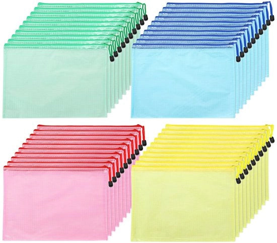 Documenti A4 - Raccordo - 40 Pezzi - Diverse Colori - PVC