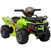 Quad elettrico per bambini 6V Quad per bambini con funzione avanti, musica, quad elettrico per bambini da 1,5 a 3 anni Verde