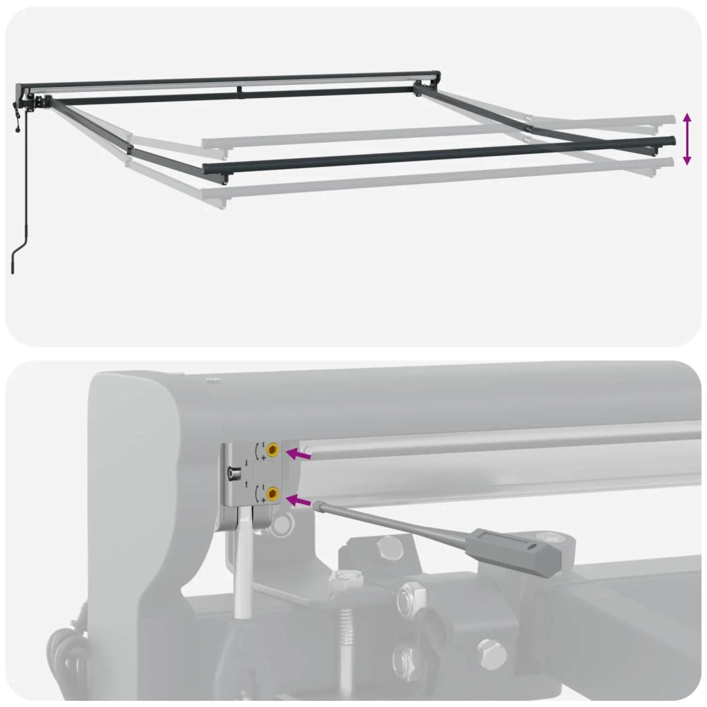Struttura della tenda Blu e Arancione 350 x 250 cm 3330302