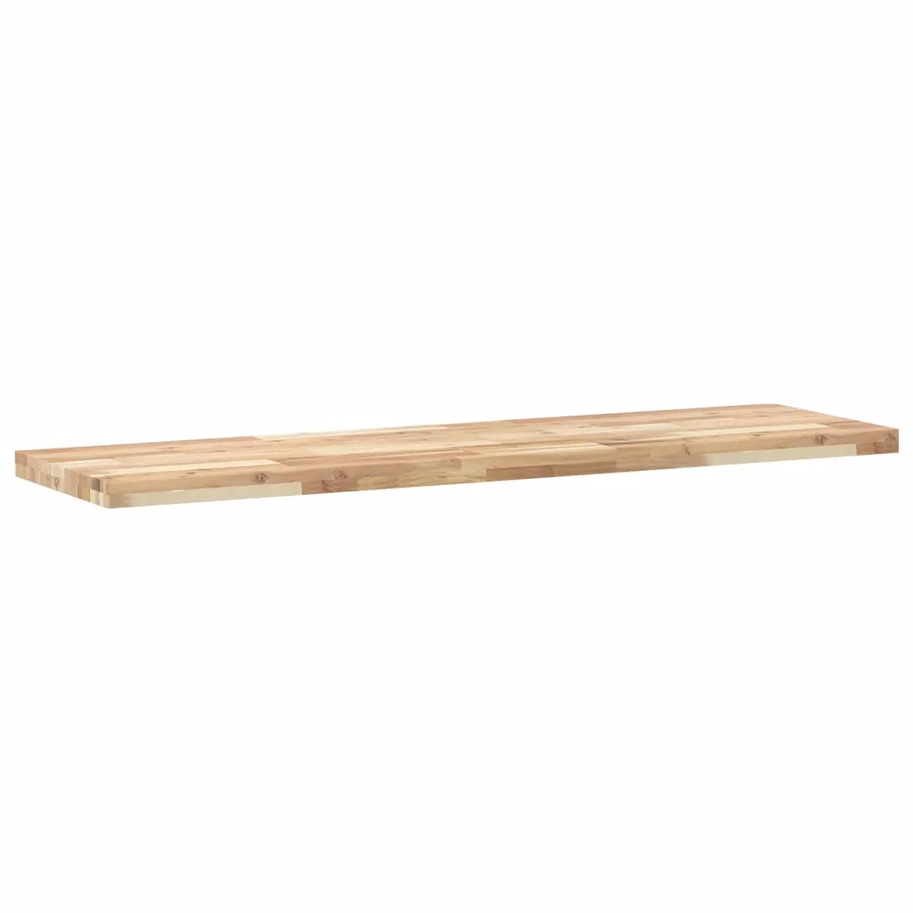 Piano da Bagno Non Trattato 140x40x4cm Legno Massello di Acacia CFW2859038