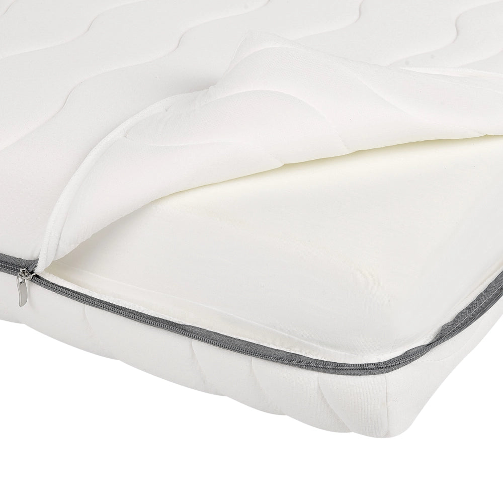 Materasso in Memory Foam bianco con tessuto grigio EU misura singola 140 x 200 cm Medio