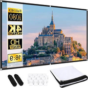 Schermo Proiettivo Opportuno 100 Pollici 16:9 HD - Portatile e Anti-Rughe - 4K Full HD 3D - Per Cinema Casa