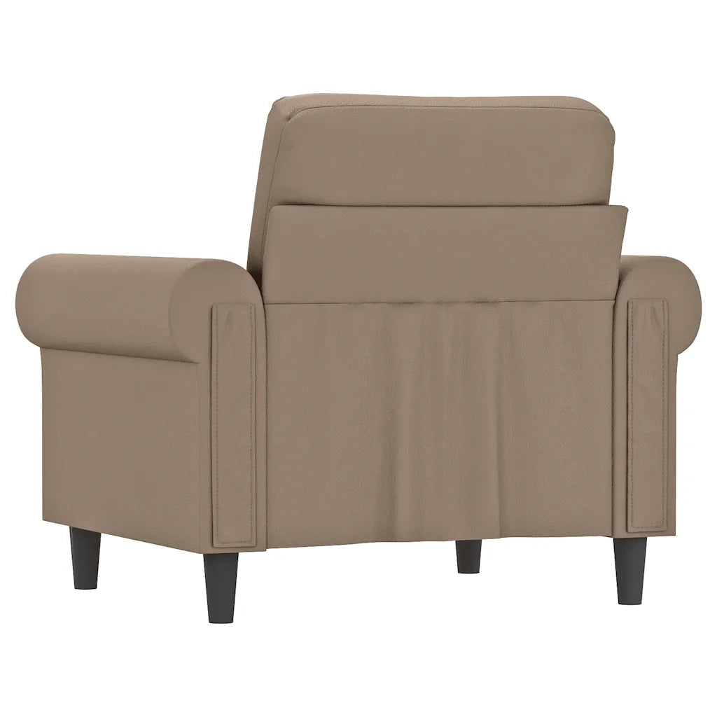 Poltrona | Sedia Relax Cappuccino 60 cm in Similpelle