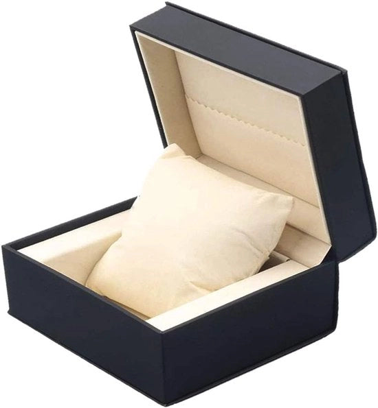 Cassetta orologio stile moderno e funzionale - Nero - PU pelle