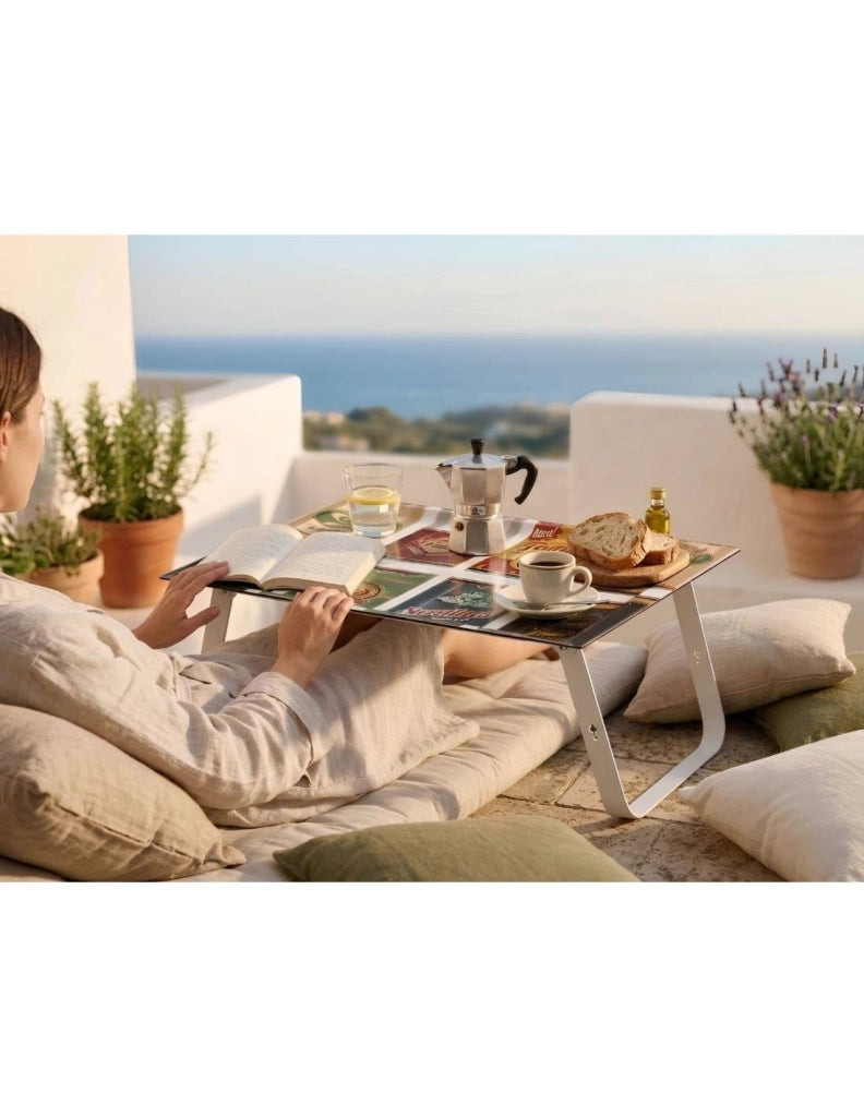 Vassoio pieghevole per la colazione a letto o per lavorare con il portatile, HOLA