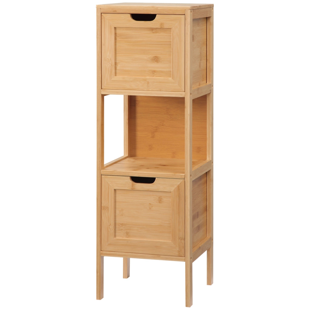 Mobile colonna per bagno con 2 cassetti e ripiano ¨C Minimal ¨C 30x30x90 cm
