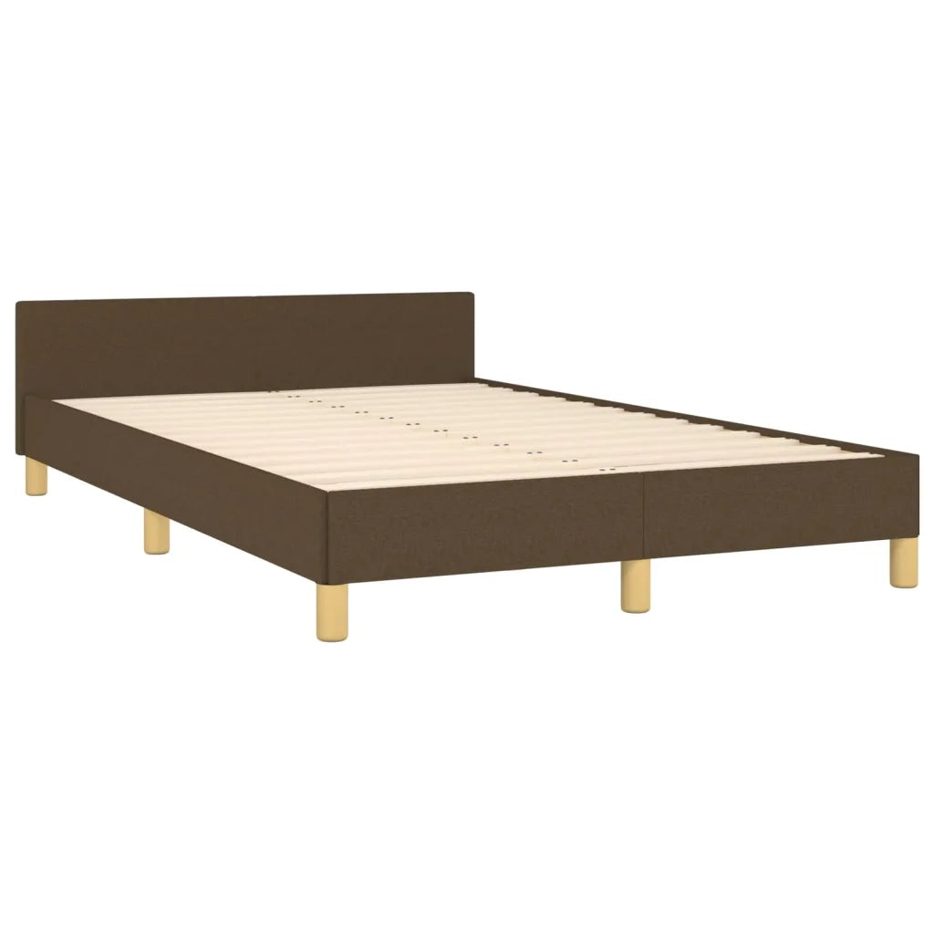 Giroletto senza Materasso Marrone Scuro 120x200 cm Tessuto 3125368