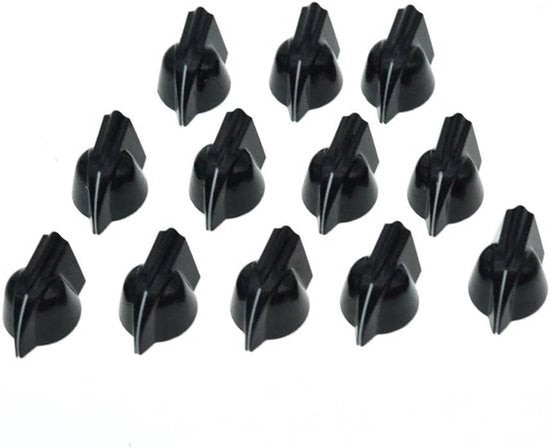Mini Capocchiere Vintage - 12 pezzi - Nero - Dimensione Piccola