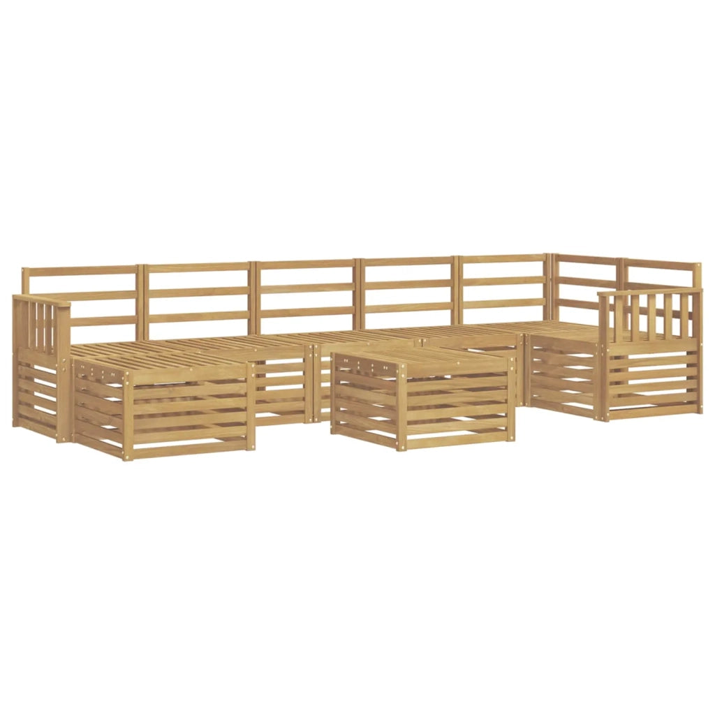 Set di divani da esterno 8 pcs Bianco 59 x 59 x 37 cm 3392224