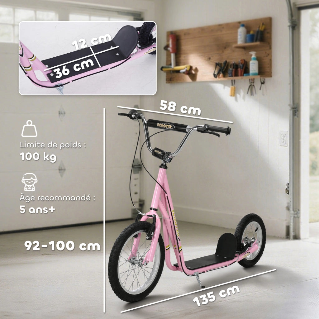Trottinette per Bambini ¨C zephmum ¨C Rosa Acero
